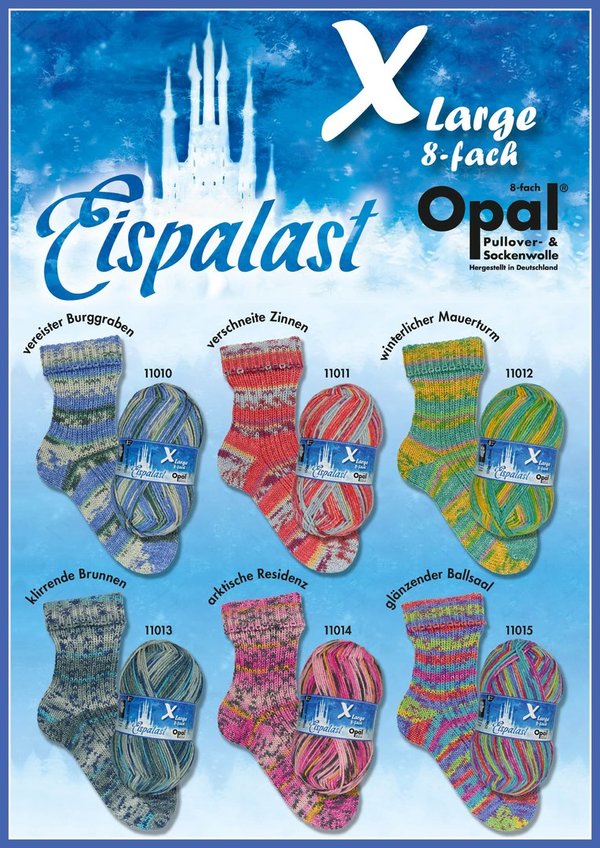Opal Eispalast - Sockenwolle 8-fach 150g